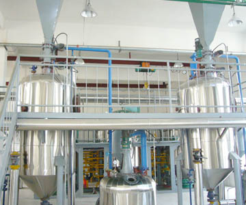 Refining workshop of canola oil plant