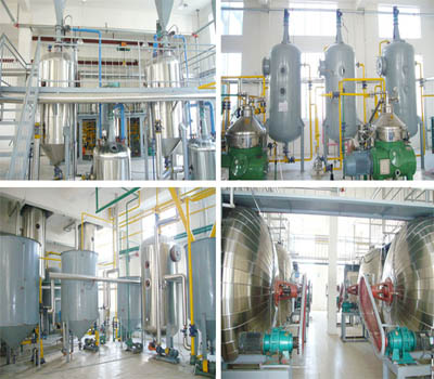 Sunflower oil refinery process